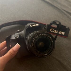 Canon Black Digital Camera with Strap